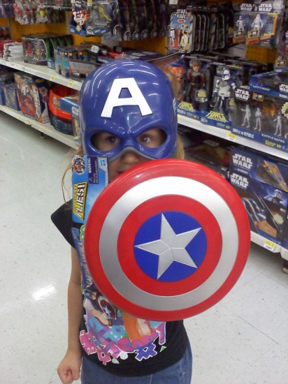 The Precocious Princess as Captain America