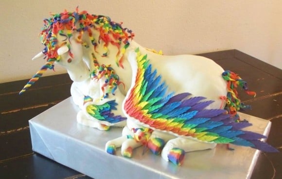 No? Well, then have a rainbow alicorn cake with baby alicorn. I've certainly won now, yes?