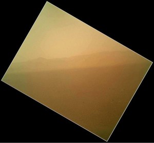 color photo mars rover