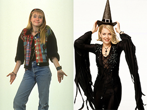 Clarissa Darling (<em>Clarissa Explains It All</em>) and Sabrina Spellman (<em>Sabrina, the Teenage Witch</eM>)