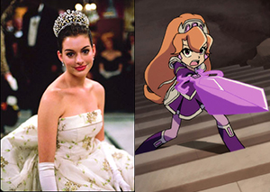 Amethyst, Princess of Gemworld and Mia Thermopolis from <em>The Princess Diaries</eM>