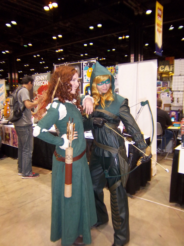 Merida and Fem!Green Arrow