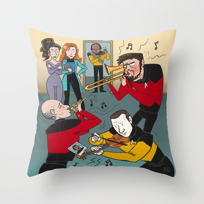 Star Trek Jam Band Pillow, Jess Fink