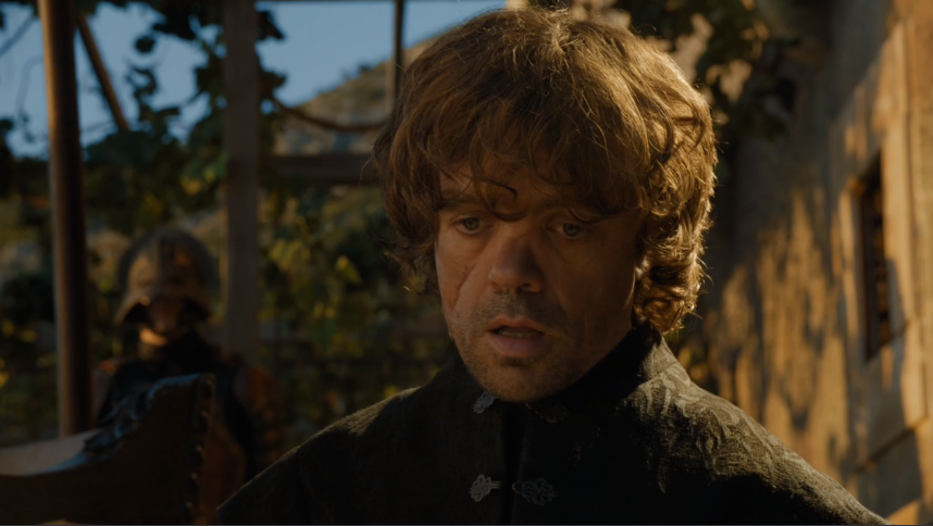 Tyrion's 'Oh s***' look
