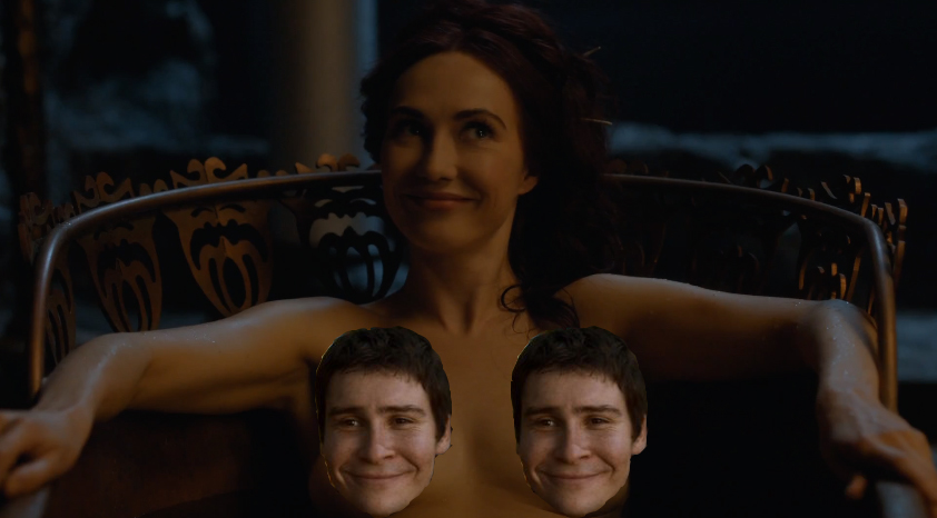 Melisandre making Selyse as uncomfortable as she possibly can