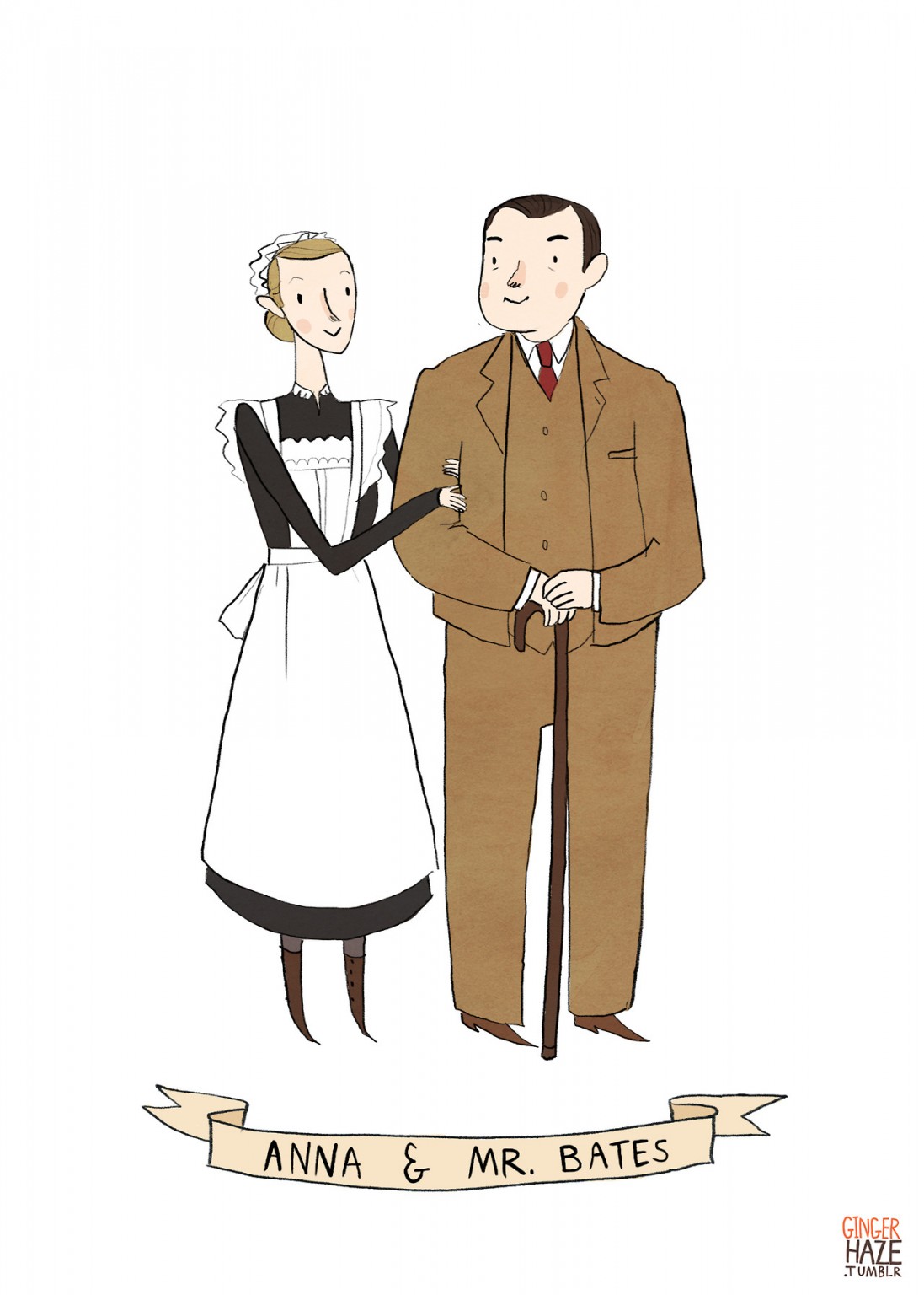 Anna and Bates from <em>Downton Abbey</eM>