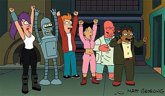 Futurama Crew cheering
