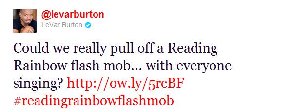 ReadingRainbow flash mob