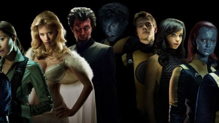 Group shot of the cast of X-Men First Class