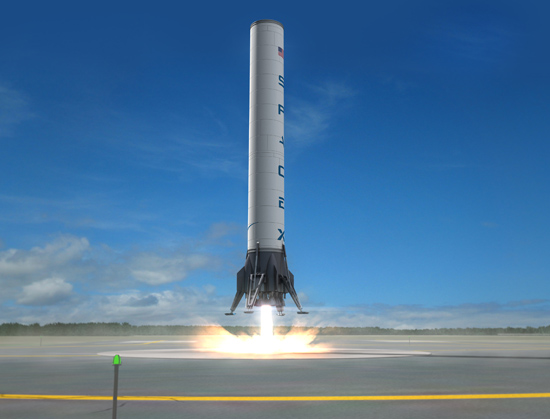 SpaceX Landing Rocket
