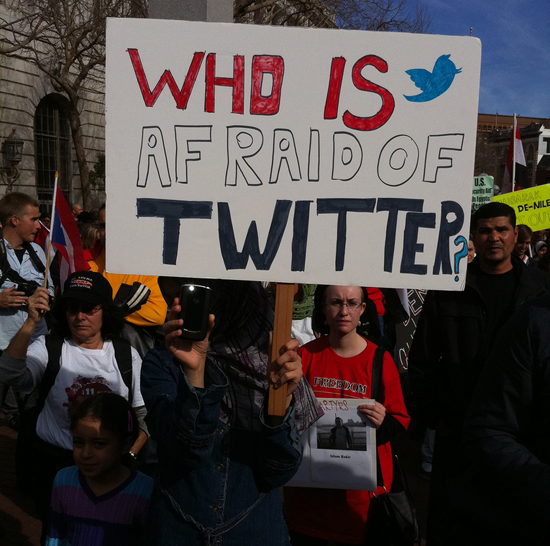 twitter protest