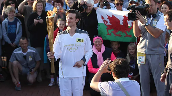 Doctor Who's Matt Smith Carrying The Olympic Torch  The 