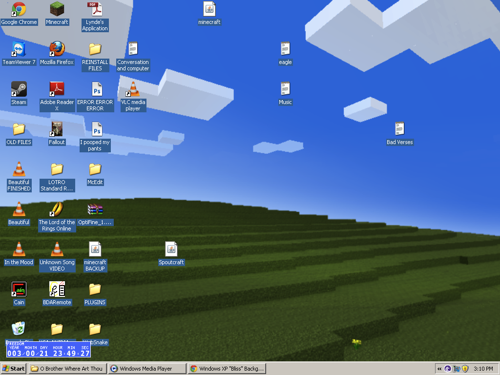 I found the Bay Area hill in Windows XP's iconic wallpaper