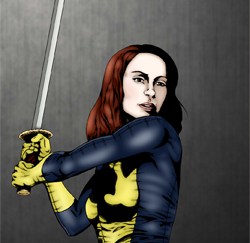 Felicia Day as Kitty Pryde by drawing-bored.tumblr.com