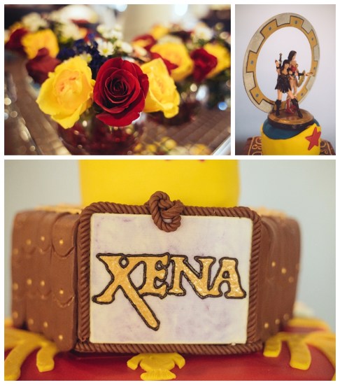 Xena Wonder Woman Wedding Cake Kim and Heather