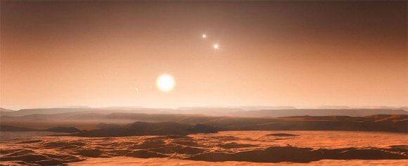 Artist rendition of Gliese 667C System