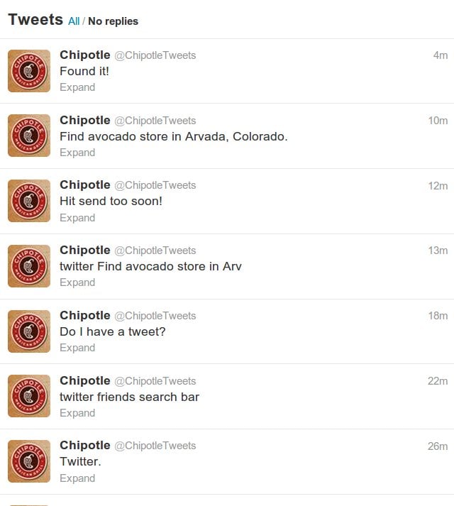 Chipotle Tweets