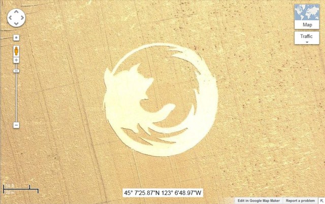 Firefox Crop Circle