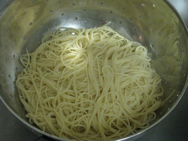 pasta strainer