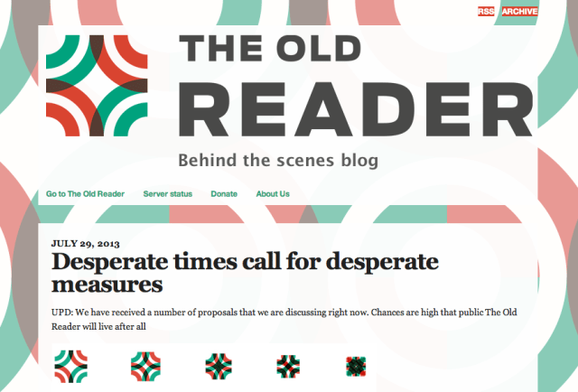 the old reader blog