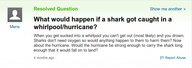 Sharknado Question