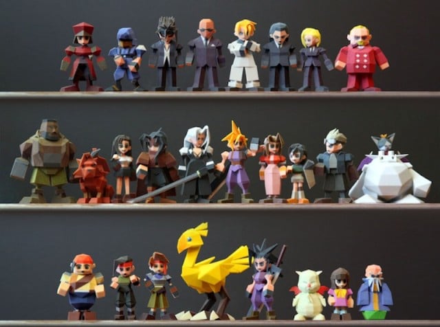 Final Fantasy VII Chocobo 3D Printed figure colored model 