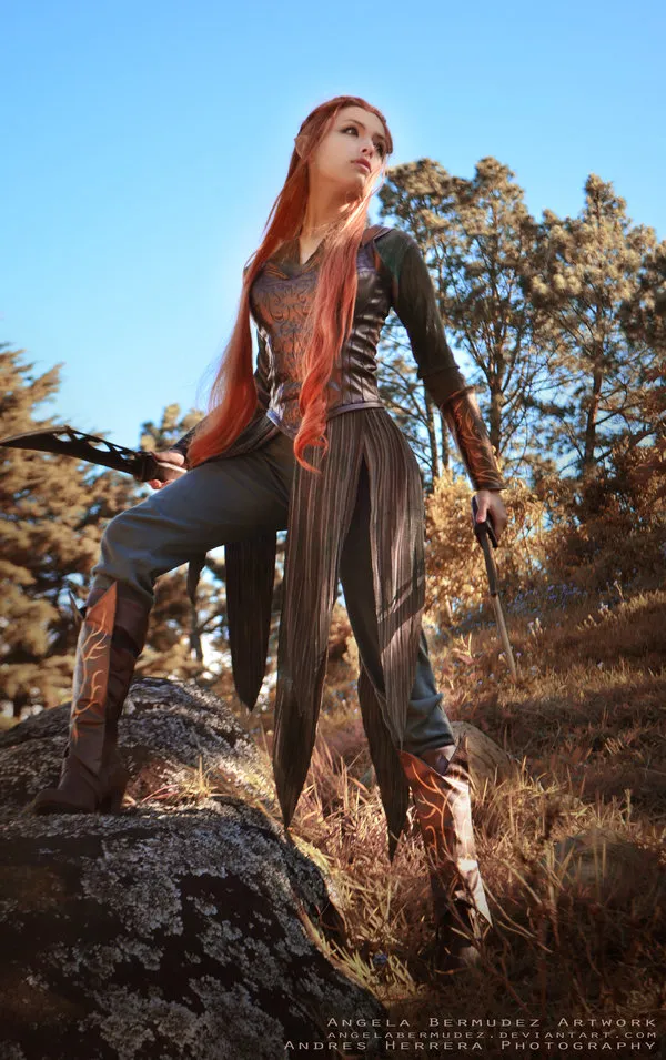 The Hobbit Desolation of Smaug Tauriel Cosplay Costume