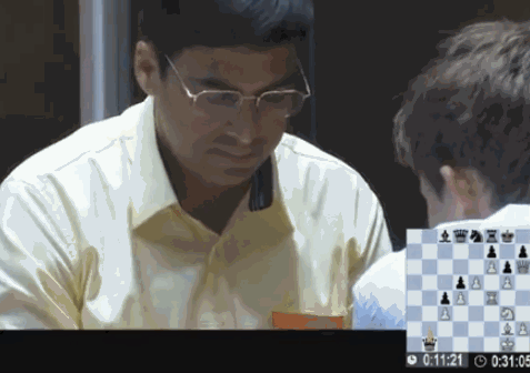 Vishy Anand Game 9 Knight to F1