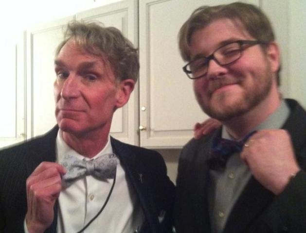 Our Friend Bill Nye with our Senior Editor Glen Ticke