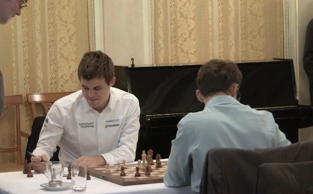 Magnus Carlsen Levon Aronian in Zurich