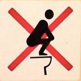 No Toilet Squatting