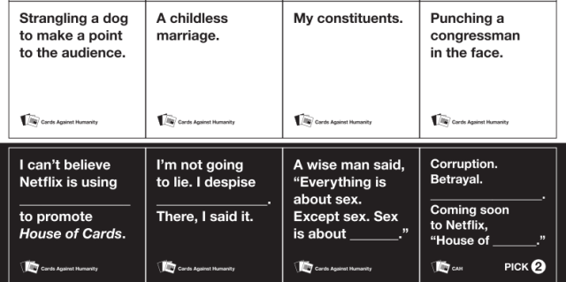 house of cards against humanity