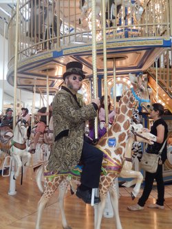 A serious threat to mall security, pictured here at an event in October.