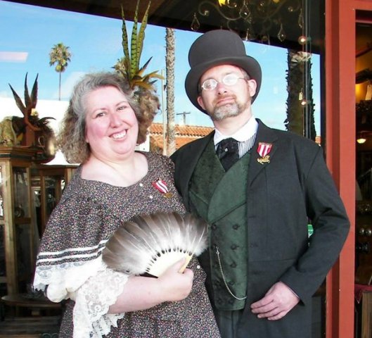 Kim Keeline and her husband James: riff raff.