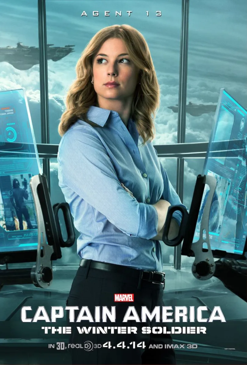 Header image created from the character poster for Sharon Carter/Agent 13 in "Captain America: Winter Soldier" Image credit: Marvel Studios