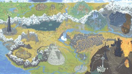Lord of the Rings map by artist Andrew DeGraff. Image: Andrew DeGraff. http://www.andrewdegraff.com/lord-of-the-rings/iaca9idw0fodpsm9vbf489iz7xbbkx