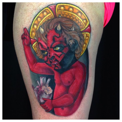 darth maul baby jesus tattoo