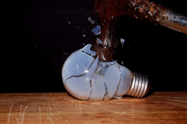 lightbulb smash