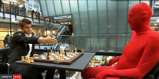 Magnus Carlsen vs. Red Guy