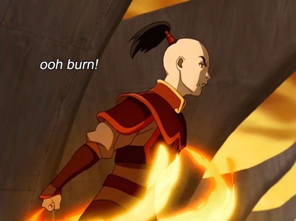 petulant teenager fire hands ooh burn