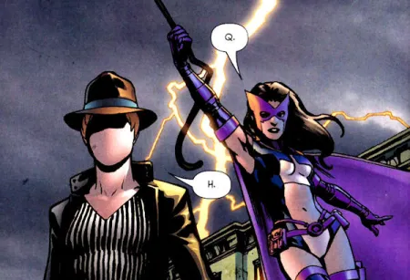 Huntress and Question Montoya Q and H