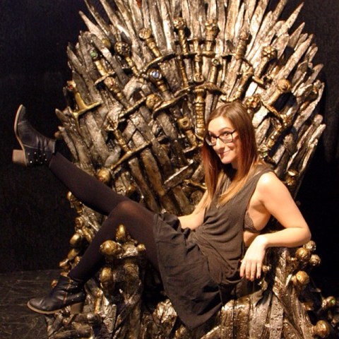 Sam playing the game of thrones.