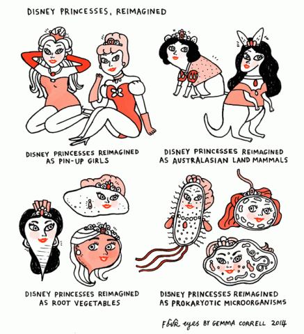 disney princesses reimagined