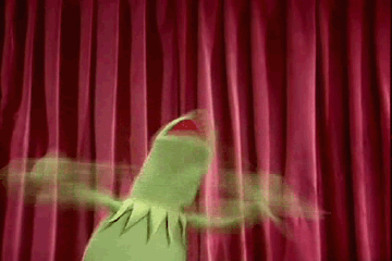 A gif of Kermit flailing.