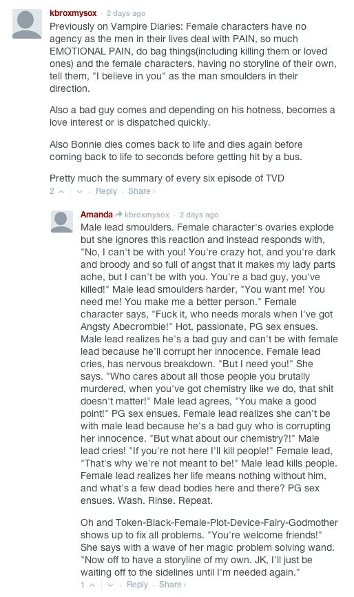 tvd comment