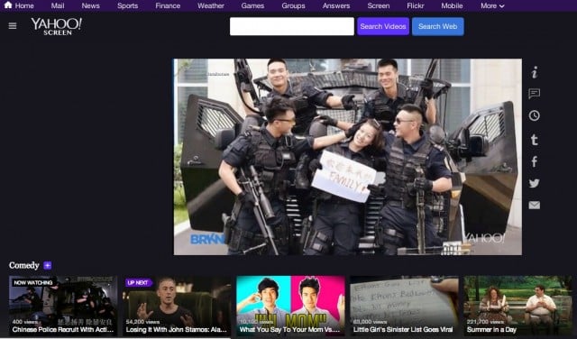 Yahoo Screen