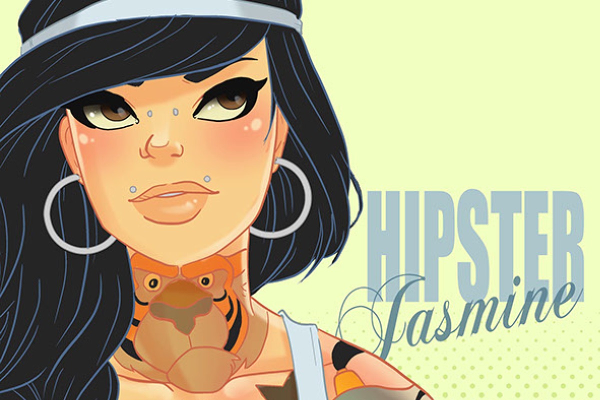 Inked-Up Disney Hipster Princesses: Your Next Group Cosplay 