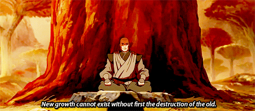 destruction of the old