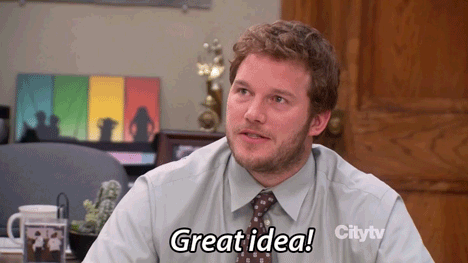 Andy-Dwyer-Saying-Great-Idea