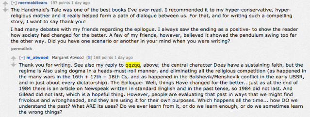 Handmaid's Tale Epilogue